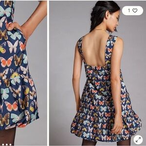 Maeve Butterfly Mod Mini Dress